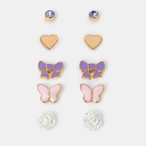 Party Pierced Earrings Pack Of 5