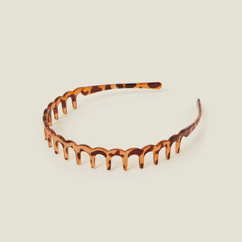 Brown Tooth Comb Headband