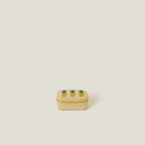 Cream Mini Pineapple Jewellery Box