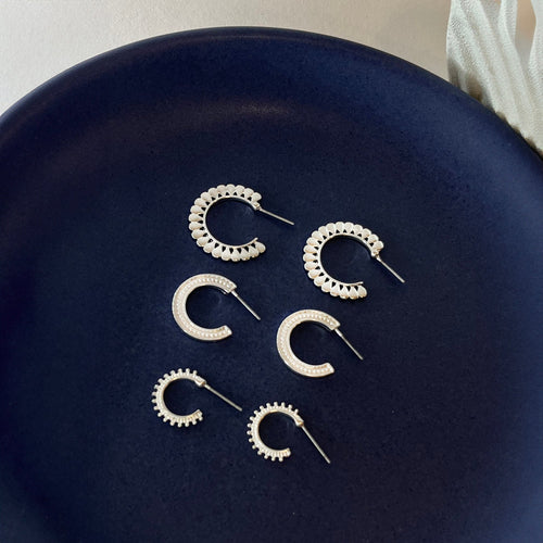 Silver Western Hoop Pack of 3