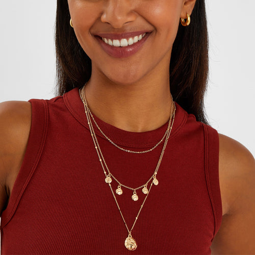 Layered Necklace Gold