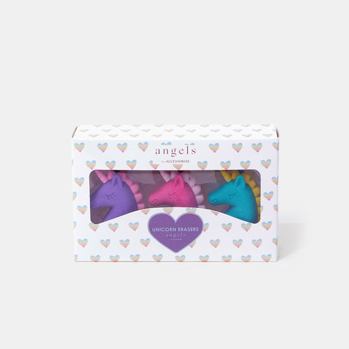 Pack of 3 Girls Unicorn Erasers