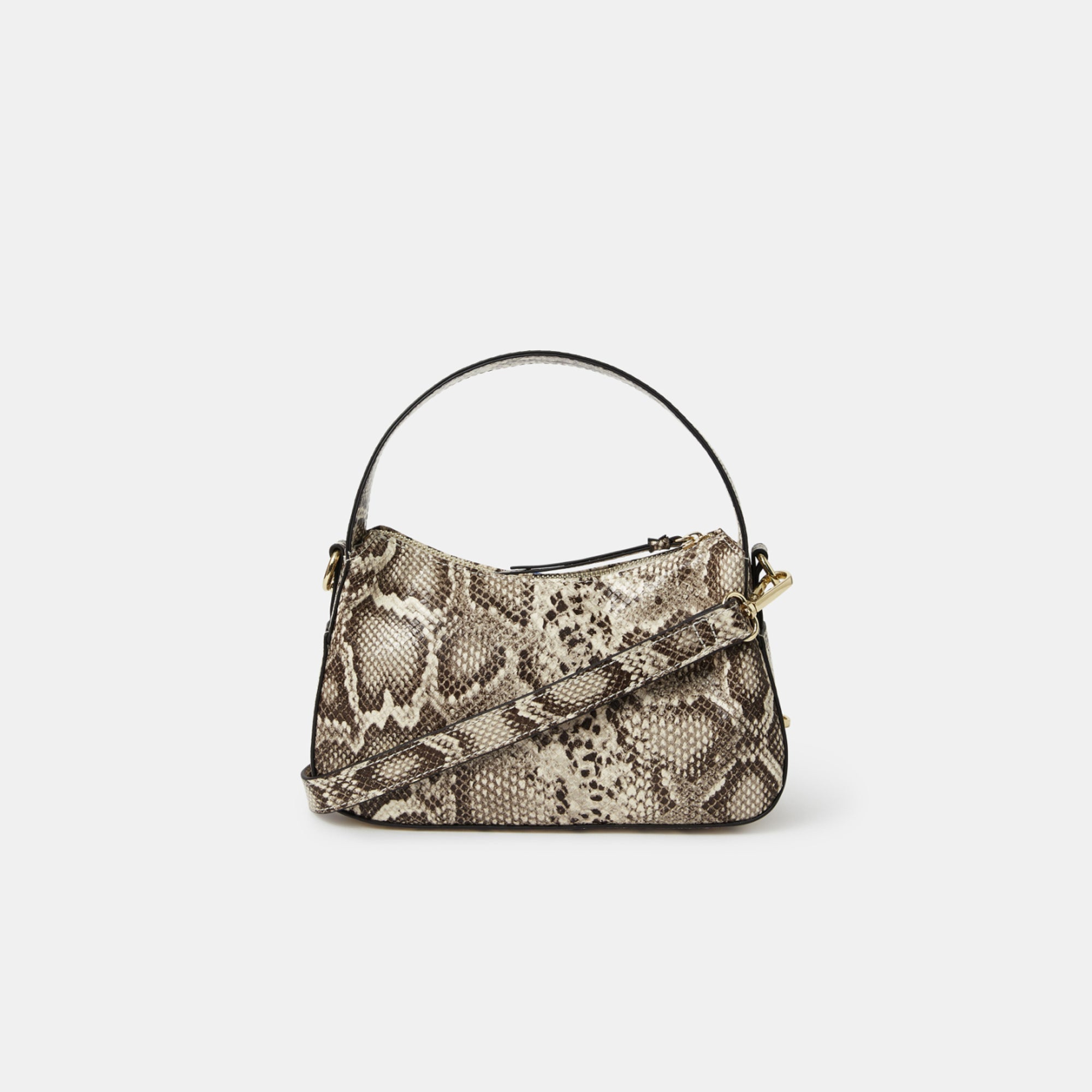 Snake Print Curved Handheld