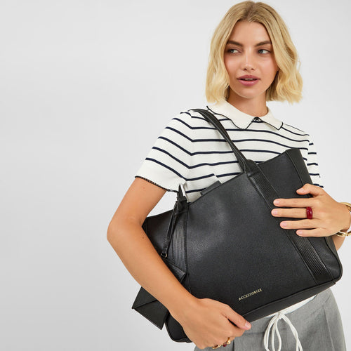 Black Laptop Tote Bag