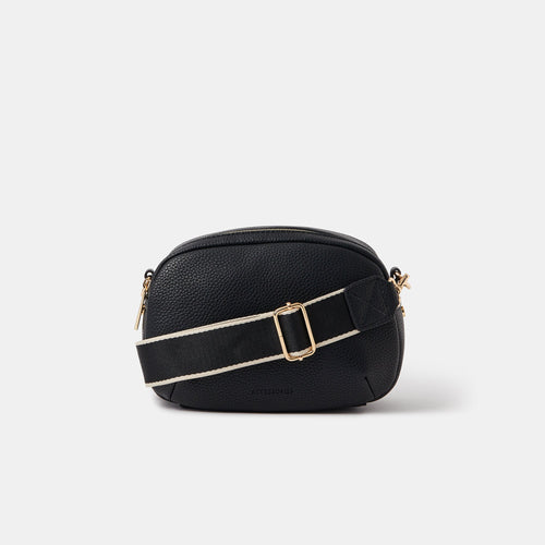 Black Webbing Strap Small Sling Bag