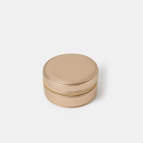 Cream Round Jewellery Box