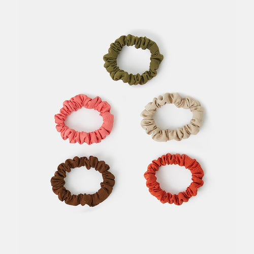 Pack of 5 Skinny Hair Scrunchies