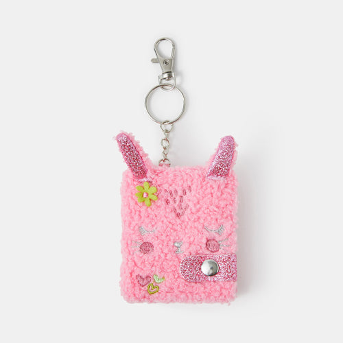 Kids Girls Bunny Notebook Keyring