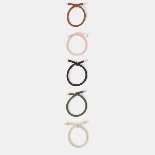 Multi Knot Cord Hair Bands Set of 5