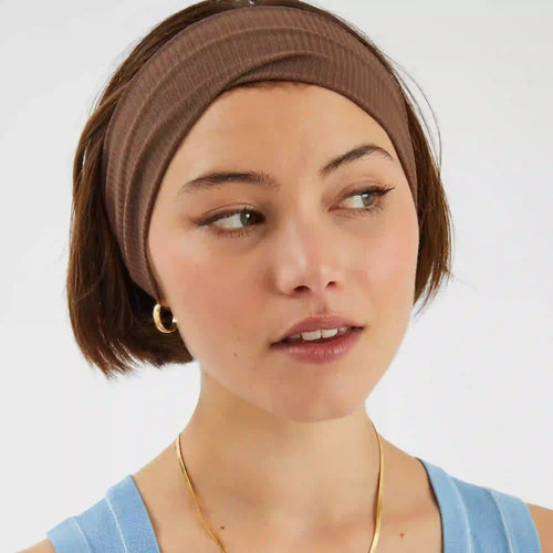 Pack of 2 Ribbed Bando Headbands