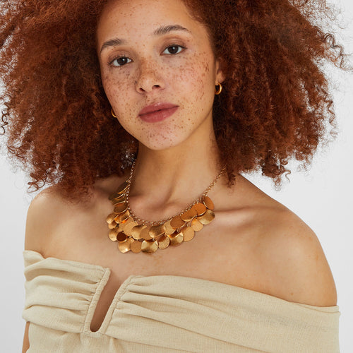 Layered Disc Necklace