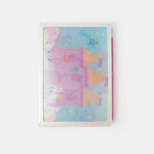 Girls 3D Unicorn Notebook & Pencil Set