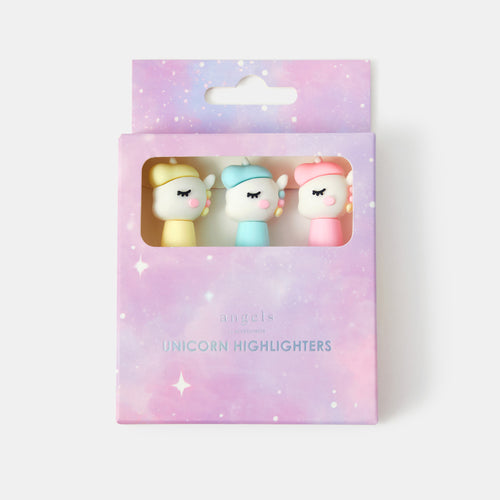 Pack of 3 Girls Unicorn Highlighters