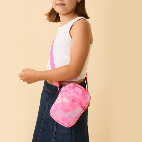 Kids Girls Galaxy Print Crossbody Bag