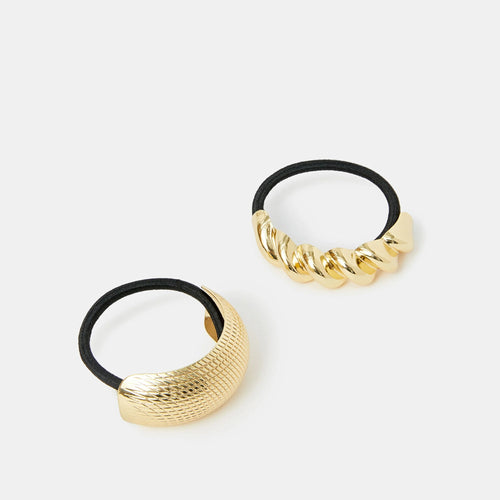 Set Of 2 Chain Metal Hair Cuff
