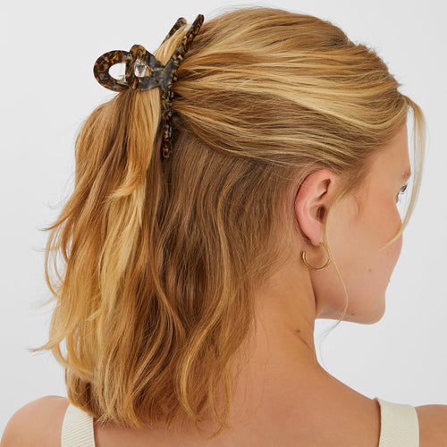 Resin Twist Hair Claw Clip