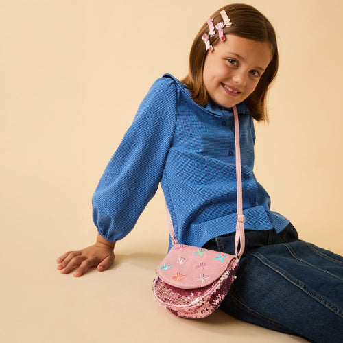 Kids Girls Sequin Butterfly Crossbody Bag