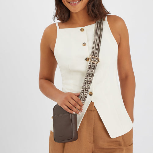 Brown Slip Pocket Phone Bag