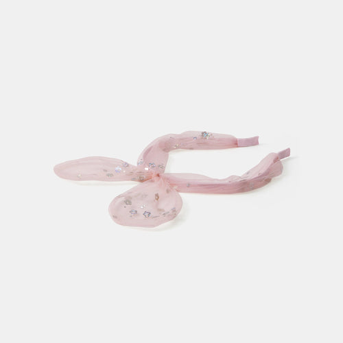 Kids Girls Flower Mesh Bow Headband