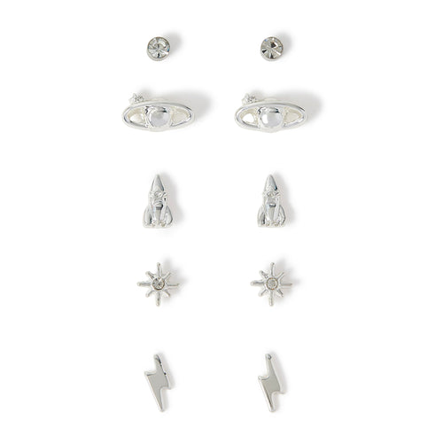 Rocket Stud Earrings Pack of 5