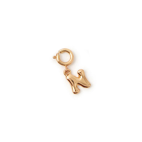 Bubble Initial (N) Gold Pendant Jewellery Charm