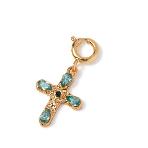 Gemstone Cross Jewellery Charm Pendant