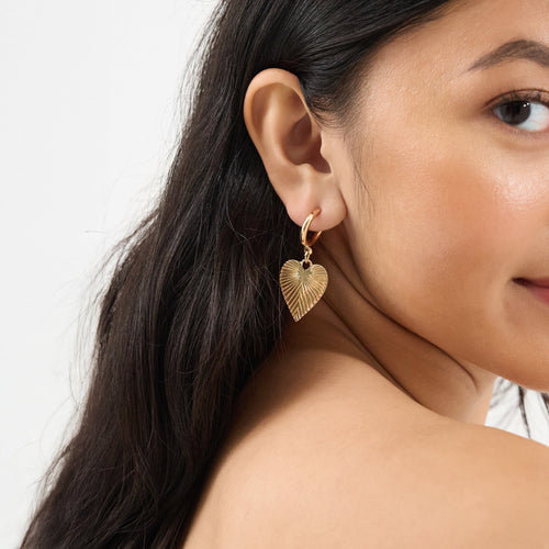 Sacred Heart Drop Earrings