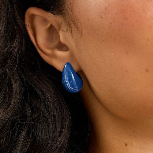 Chunky Resin Curve Drop Earrings
