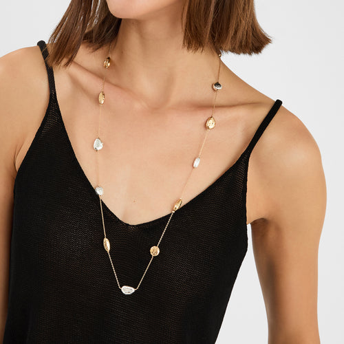 Two-Tone Molten Chain Necklace