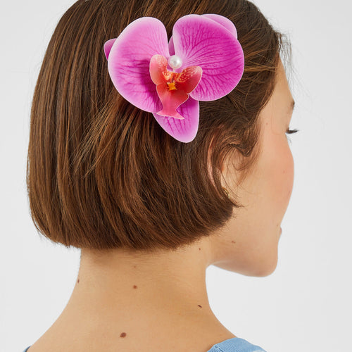 Orchid Flower Hair Clip