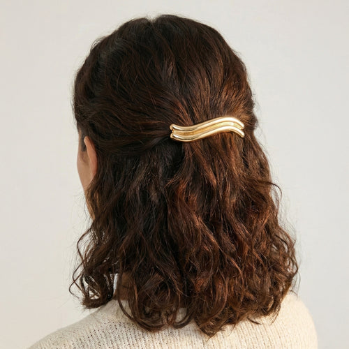 Wavy Barrette Hair Clip
