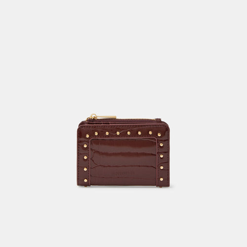 Brown Patent Stud Purse