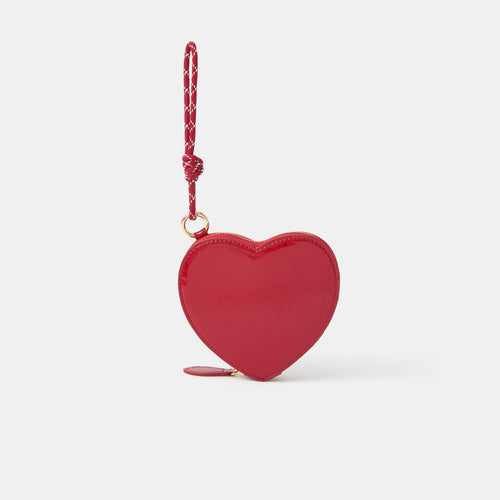 Red Patent Heart Purse