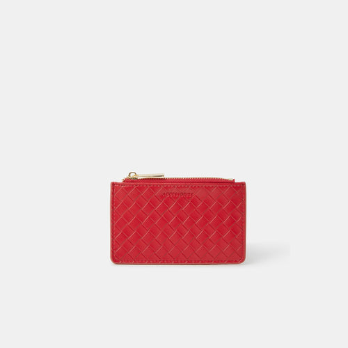 Red Weave Cardholder