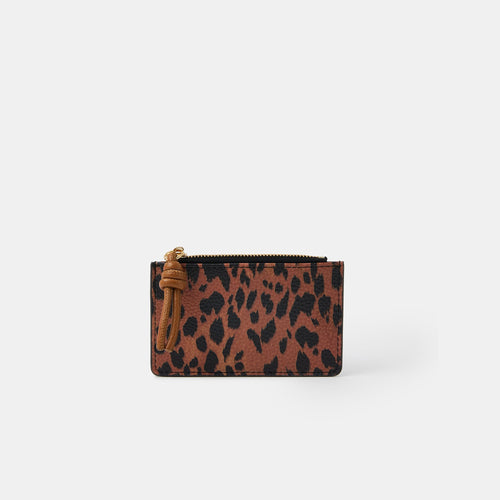 Brown Leopard Cardholder