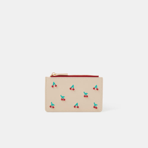 Beige Cherry Cardholder