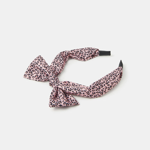 Kids Bow Leopard Print Headband