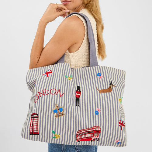London Stripe Shopper Bag