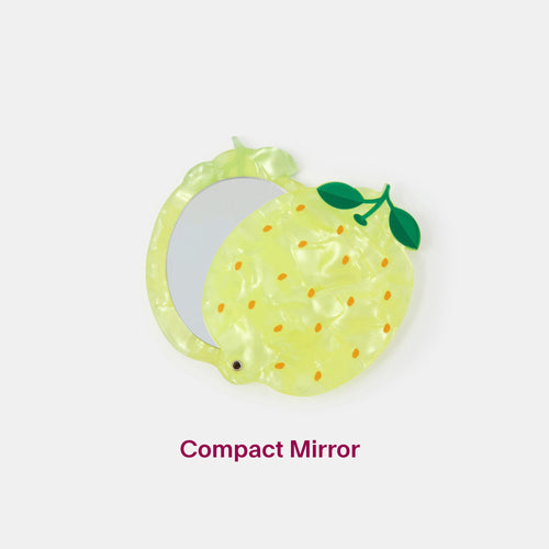 Lemon Resin Compact Mirror