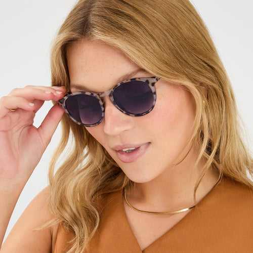 Brown Round Sunglasses