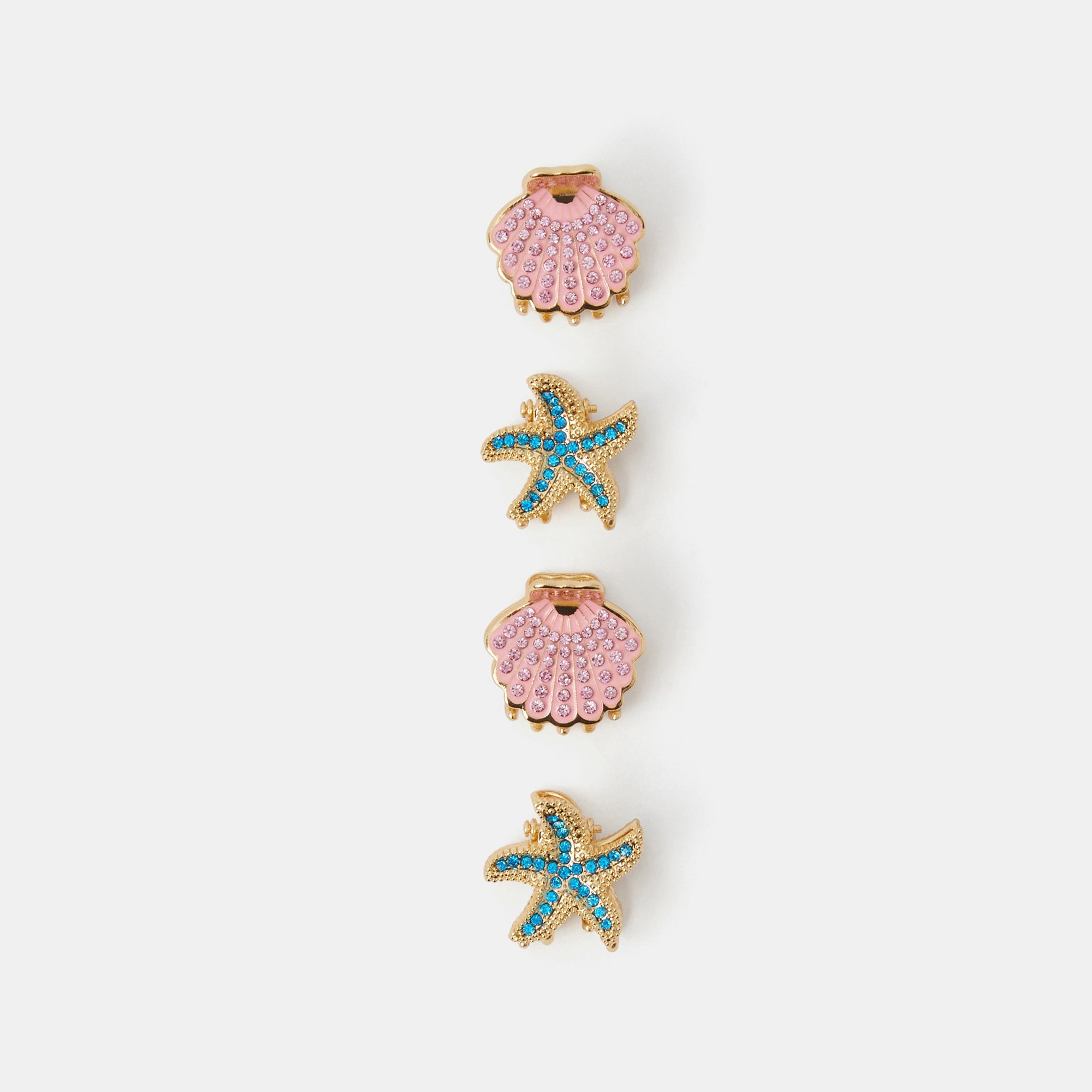 Mini Under The Sea Claw Clips 6 Pack