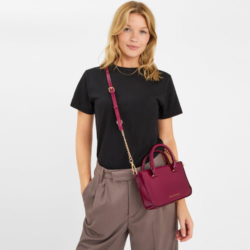 Red Patent Sling Bag