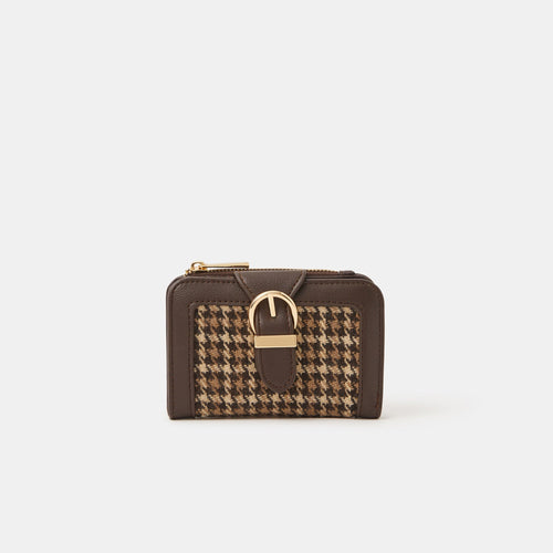 Houndstooth Buckle Purse