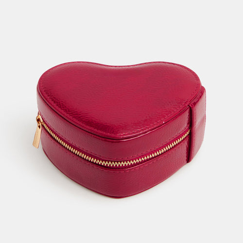 Red Heart Travel Jewellery Box