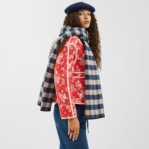 Checkered Blanket Scarf