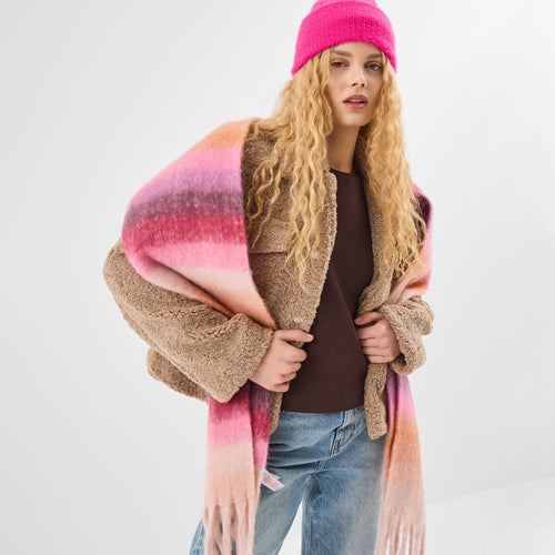 Super Fluffy Stripe Scarf