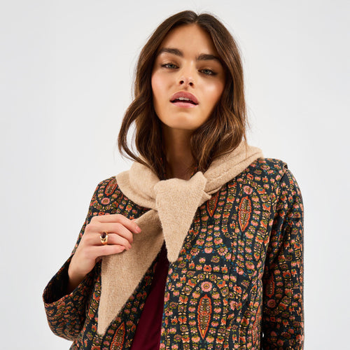 Natural Plain Knitted Neckerchief