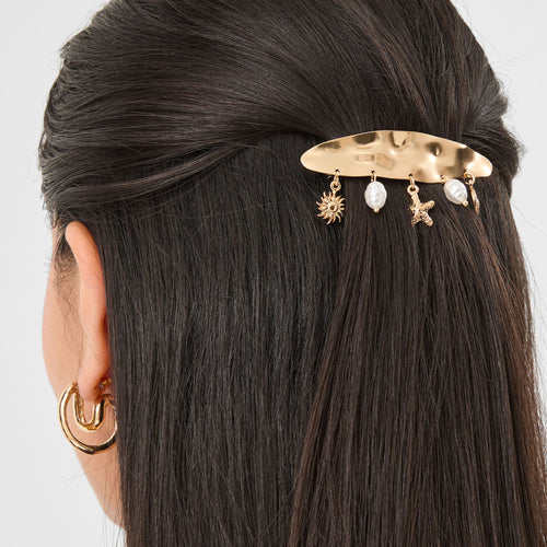 Starfish Charm Barrette