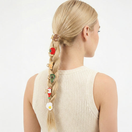 Pack of 6 Mini Brunch Hair Claw Clips