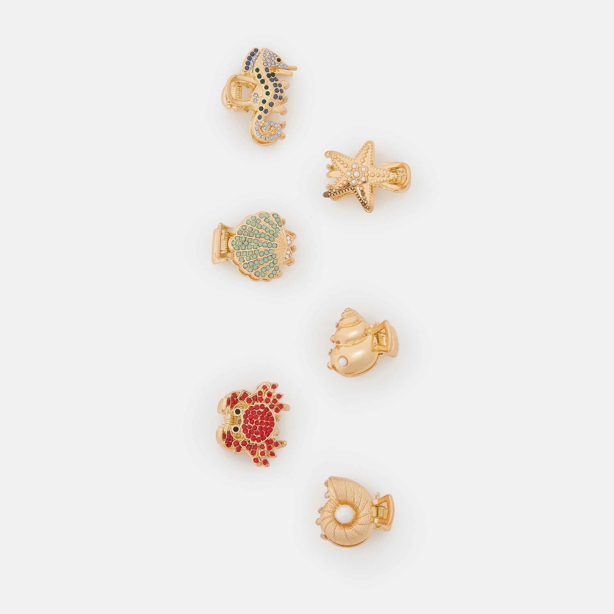 小物・アクセサリー SEA-ANGELS17 Mini Under The Sea Claw Clips 6 Pack